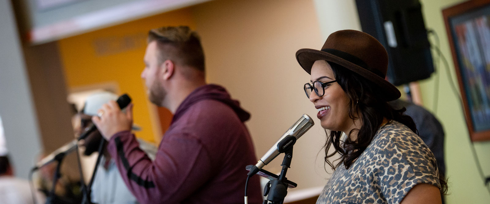 A band performing at homecoming
