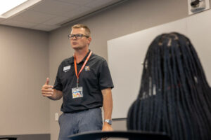 professor teaching a class