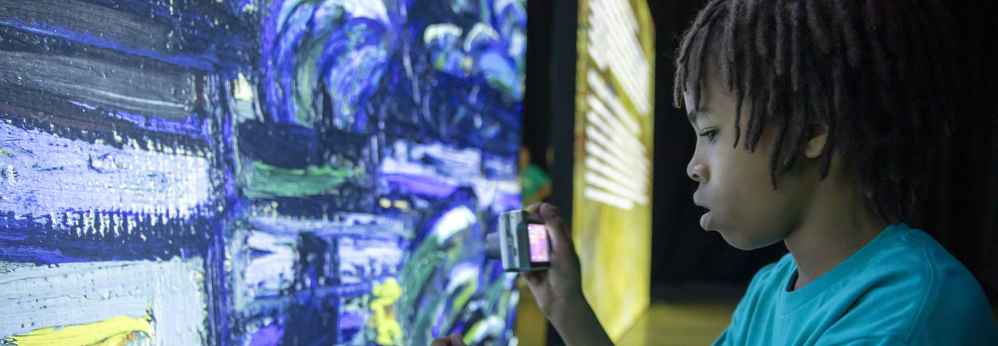 Camper at the Beyond Van Gogh experience