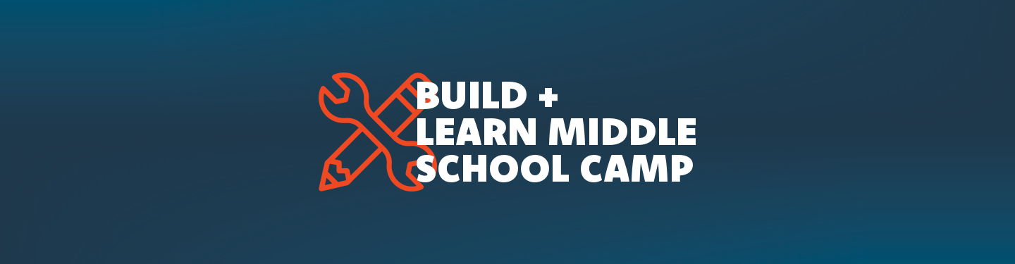 Build + Learn Middle School Camp Logo
