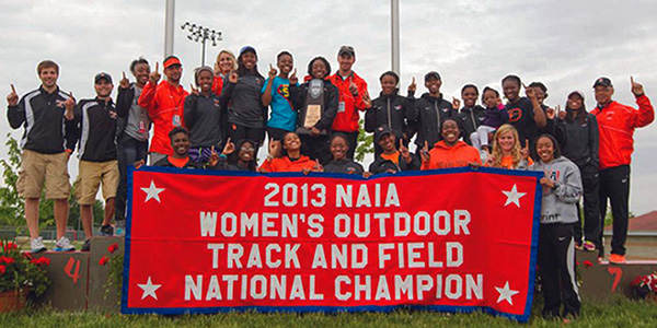 members of indiana tech's 2013 women's track and field team