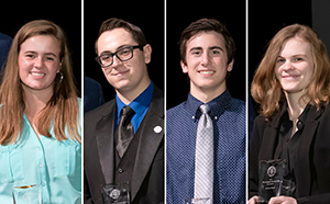 2019 Presidential Scholars Kristen Forti, Jared Maxwell, Jaxon Rinkenberger and Chloe Smithley