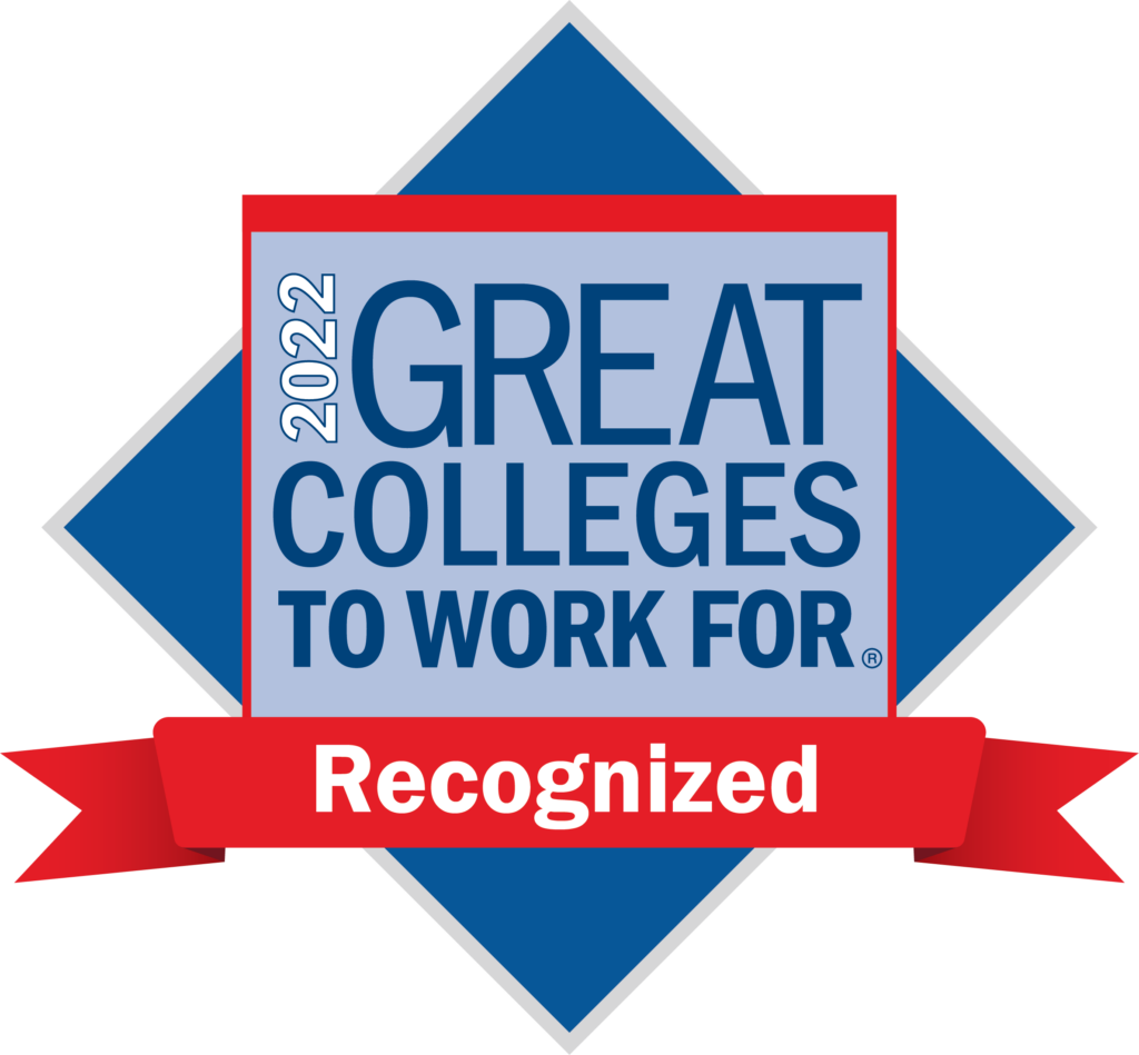 2022 GC Recognized Logo Great Colleges to Work For logo