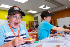 Creative Expression campers working on an art project