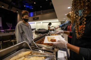 Food served in the Multi-Flex theater