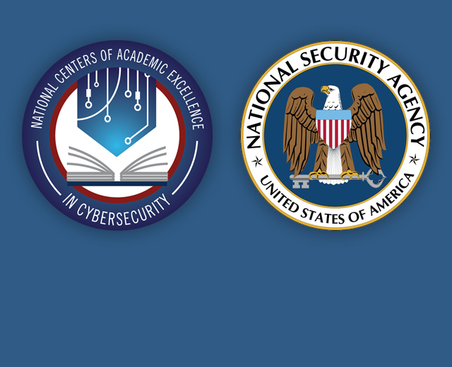 badges for designation of National Center of Academic Excellence and the National Security Administration