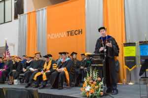 President Karl W. Einolf speaking during his inauguration