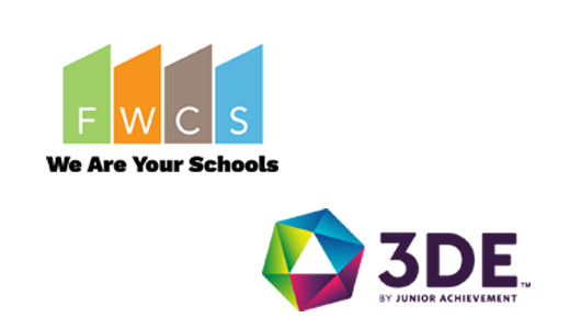 FWCS 3DE logo lockup