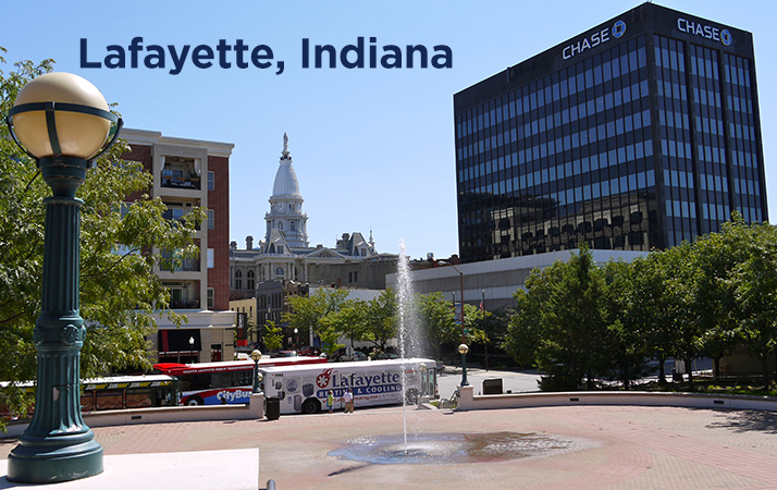 photo of downtown lafayette, indiana