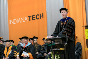 President Karl W. Einolf speaking during his inauguration