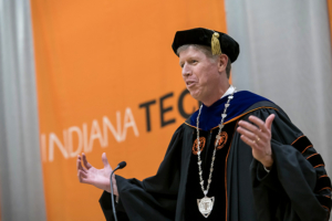 President Karl W. Einolf speaking during his inauguration