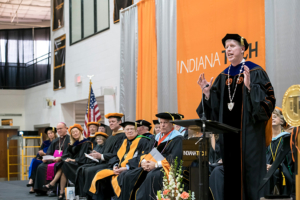 President Karl W. Einolf speaking during his inauguration