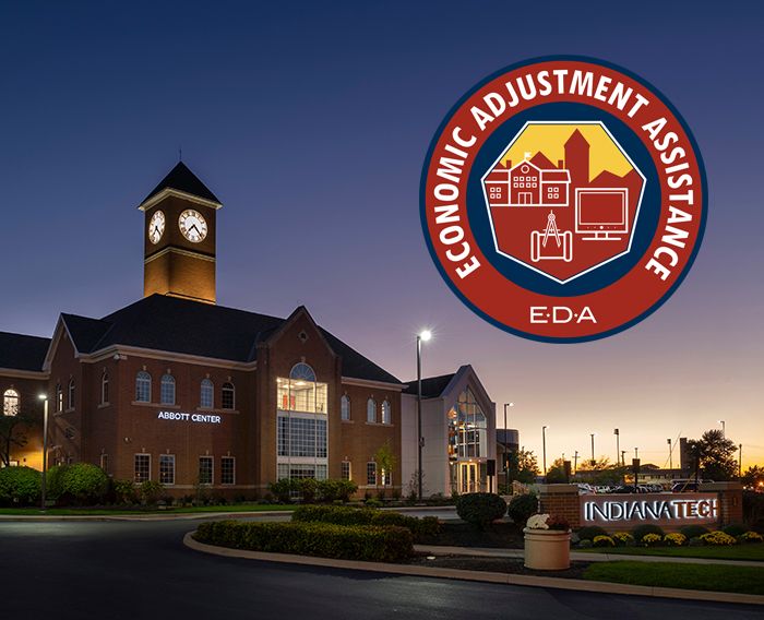 photo of abbott center with EDA logo
