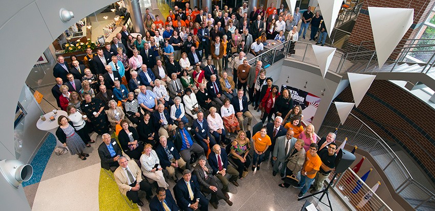 Academic Center Dedication - Group Photo During Warrior Weekend 2014