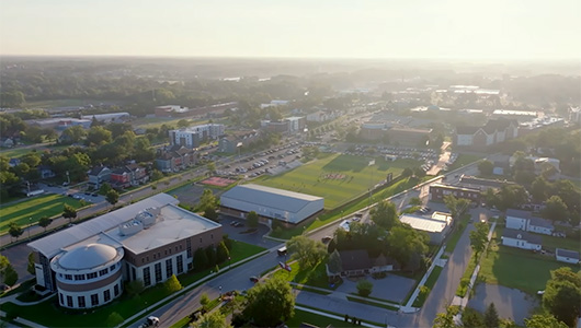 aerial photo of indiana tech