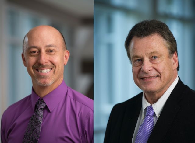 Dr. Steve Dusseau and Professor Lombardo