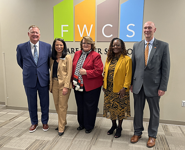 fwcs group FWCS superintendent Dr. Mark Daniel with regional university leaders, including Dr. Steve Herendeen, Indiana Tech senior VP of strategic enrollment management