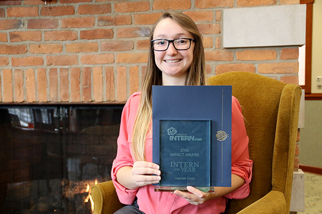 This is a photo of Indiana Tech computer engineering student Hannah Dodd.