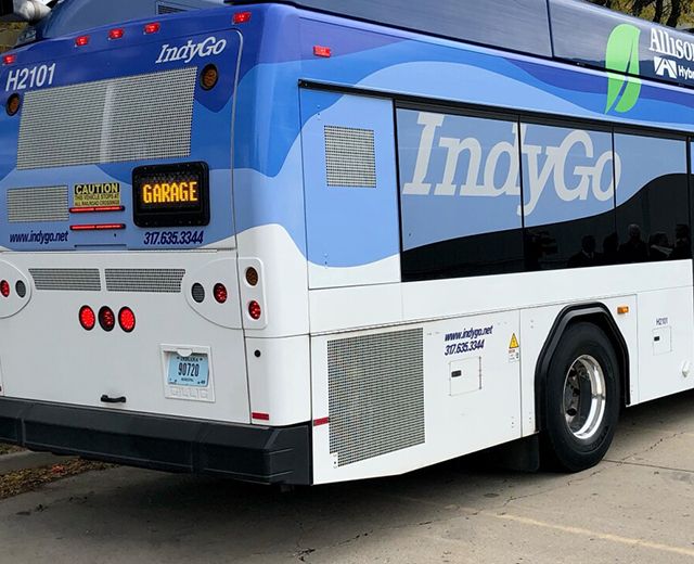 an indianapolis mass transit bus