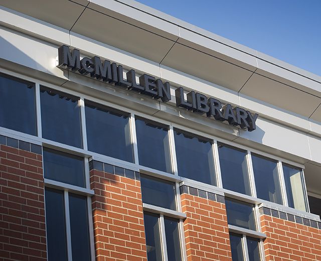 exterior of mcmillen library
