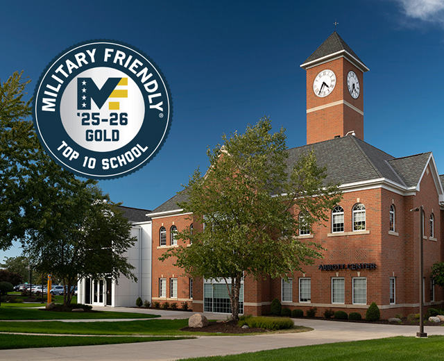 abbott welcome center with military friendly logo