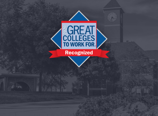 Indiana Tech - Recognized as a 2020 Great Colleges to Work For