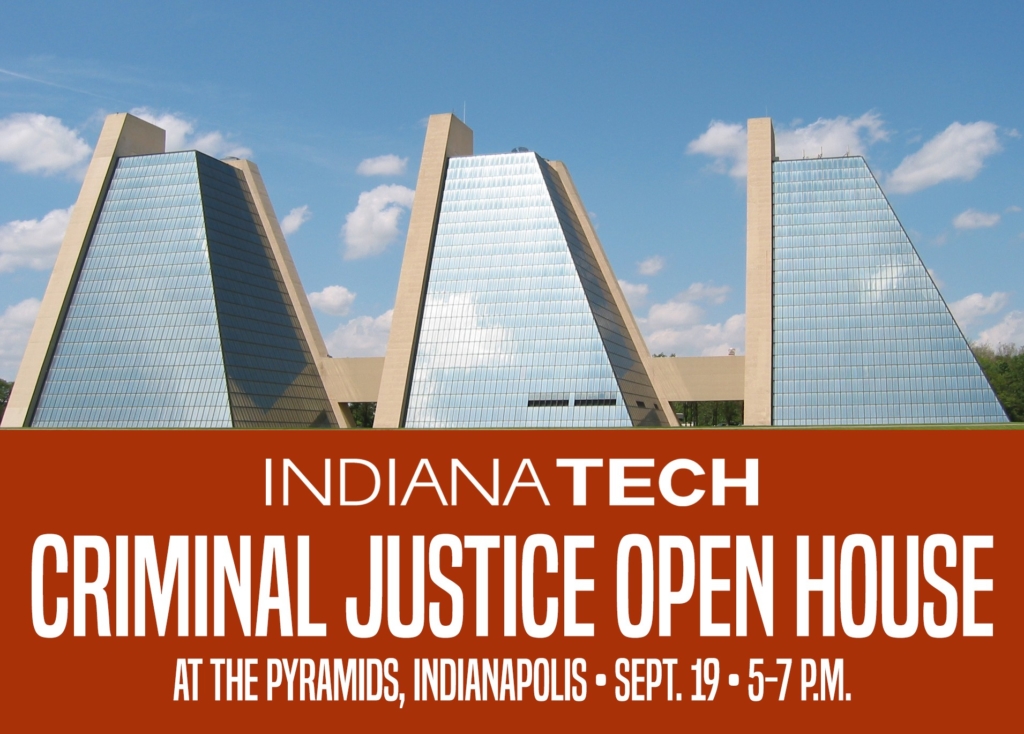 This is an info-graphic that shows the Pyramids complex in Indianapolis, the site of Indiana Tech's campus in that city.