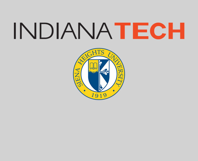 indiana tech and siena heights logos