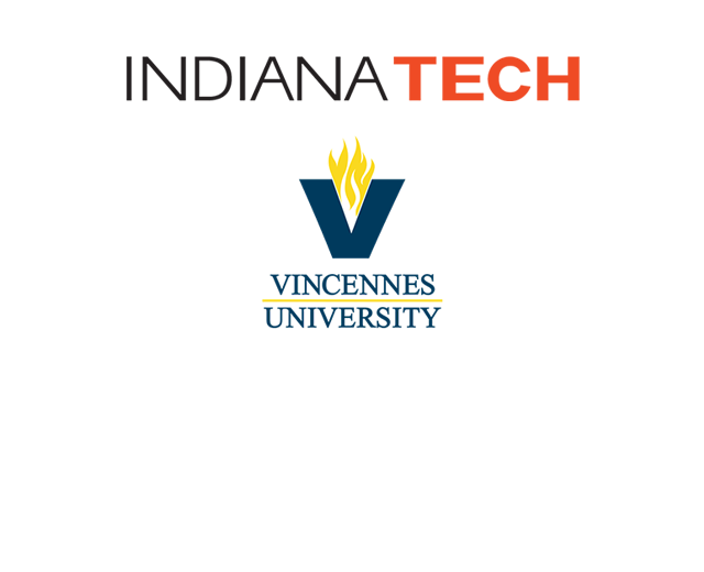 indiana tech and vincennes logos lockup