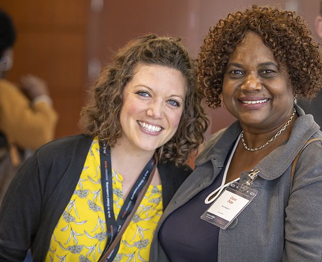 two smiling ladies