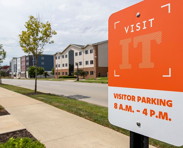 visit it sign on indiana tech campus