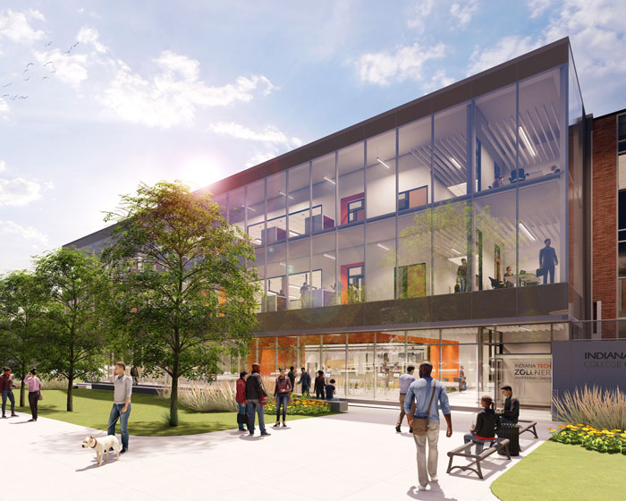 rendering of the Zollner Engineering Center renovation