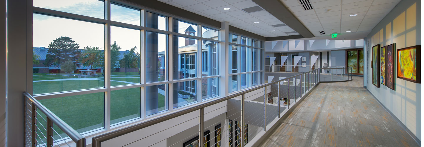 Snyder Academic Center second floor hallway