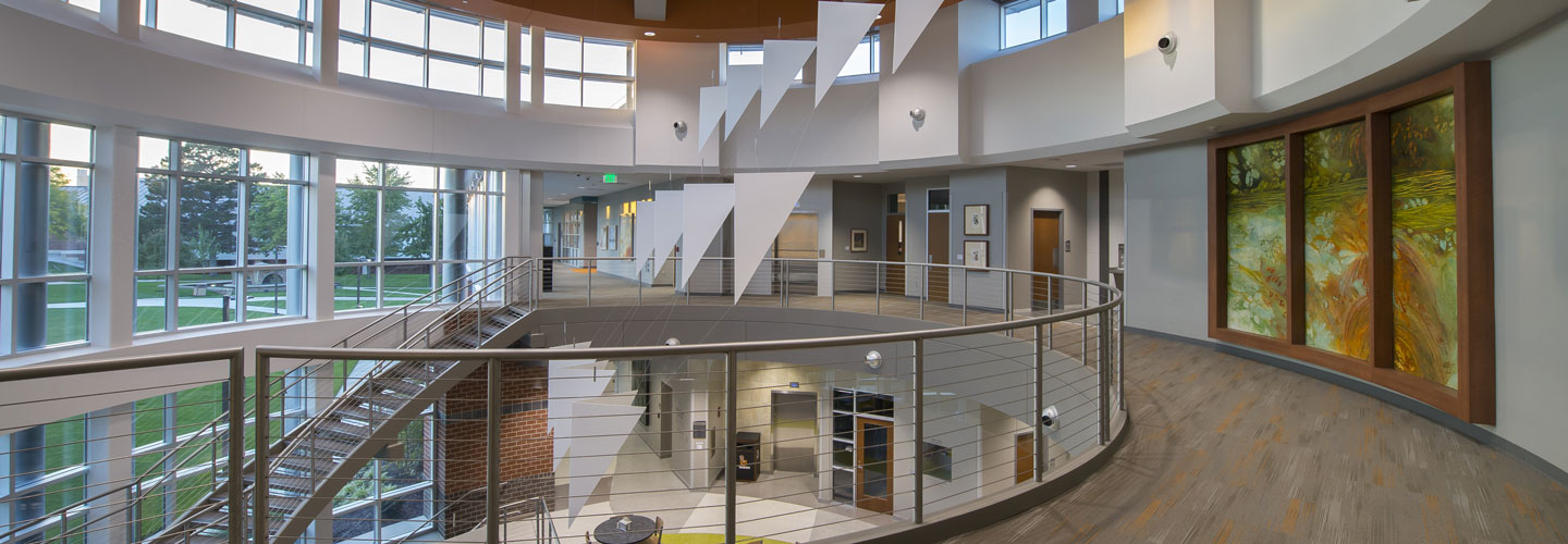 Snyder Academic Center second floor atrium