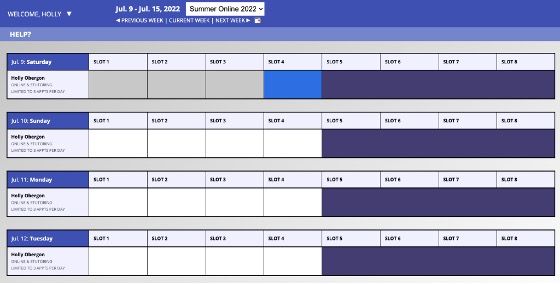 WCONLINE Calendar